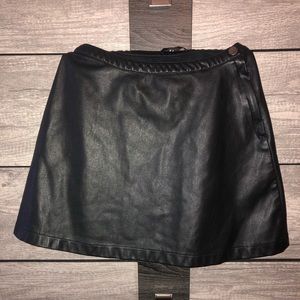 Faux Leather Skirt